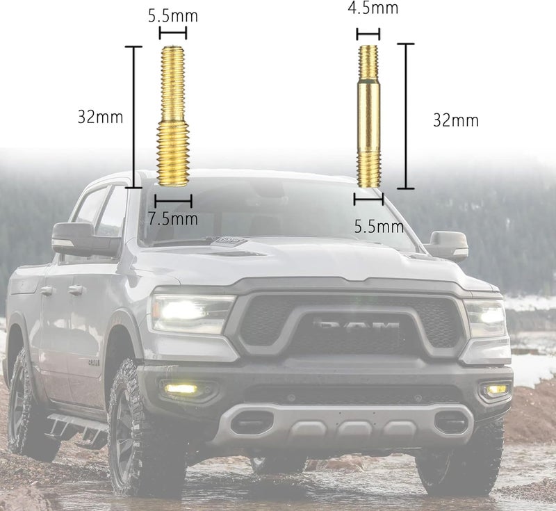 Junecarp 13 PCS Truck Antenna Adapter Accessories for Truck/Car Kit,11 Screws&2 Rubber Washers Replacement for Toyota,Jeep,Wrangler,Denali,Tantu,Douqi,Ford,GMC Antenna - Image 3